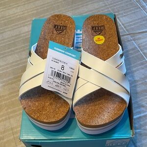 Reef Women's White Cork Sandals